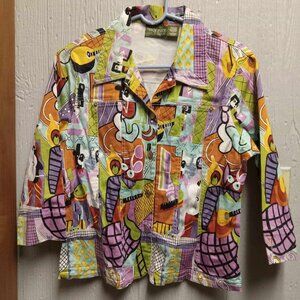 Vintage Mirror Image Jacket w/Tie Belt